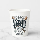 Bester Baseball-Vater je Pappbecher (Vorderseite)