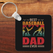Bester Baseball-Vater je Schlüsselanhänger (Vorderseite)