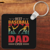 Bester Baseball-Vater je Schlüsselanhänger (Rückseite)