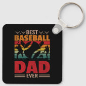 Bester Baseball-Vater je Schlüsselanhänger (Rückseite)