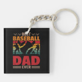 Bester Baseball-Vater je Schlüsselanhänger (Rückseite)