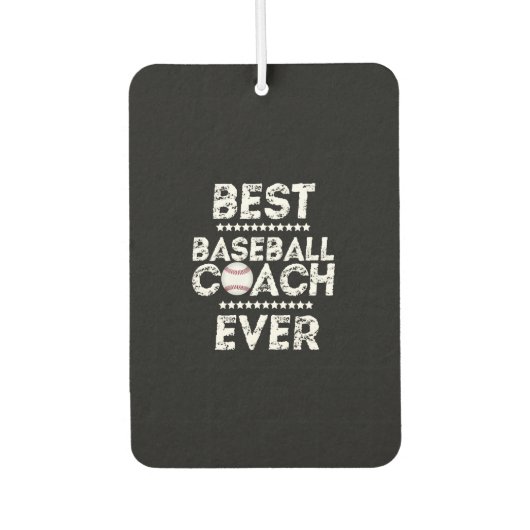 Bester Baseballtrainer Autolufterfrischer (Vorderseite)