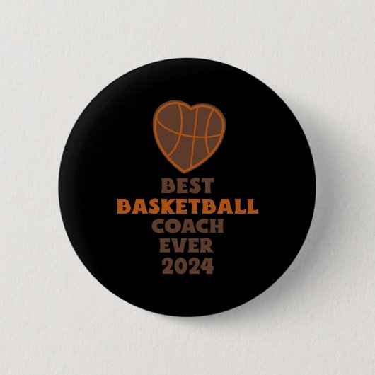 Bester Basketballtrainer je 2024 1 Button (Vorderseite)
