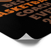 Bester Basketballtrainer je 2024 1 Poster (Ecke)