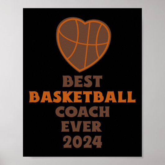 Bester Basketballtrainer je 2024 1 Poster (Vorne)
