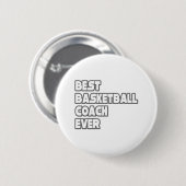 Bester Basketballtrainer je Button (Vorne & Hinten)