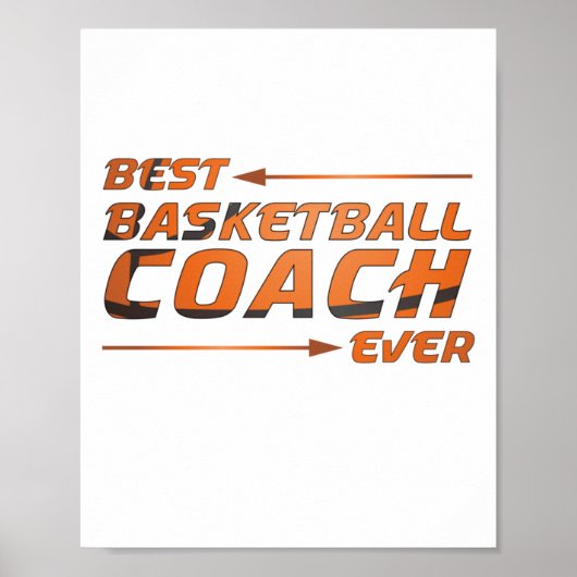 Bester Basketballtrainer je Poster (Vorne)