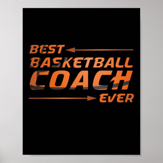 Bester Basketballtrainer je Poster (Vorne)