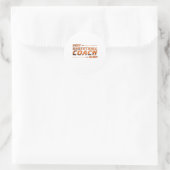 Bester Basketballtrainer je Runder Aufkleber (Tasche)