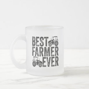 Bester Bauer je - Landwirtschaftliche Liebhaber Mattglastasse