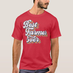 Bester Bauer je Vintag Retro-Stil Männer Frauen Gi T-Shirt