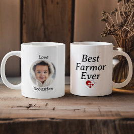 Bester Bauernhof jemals - Personalisiertes Foto We Jumbo-Tasse