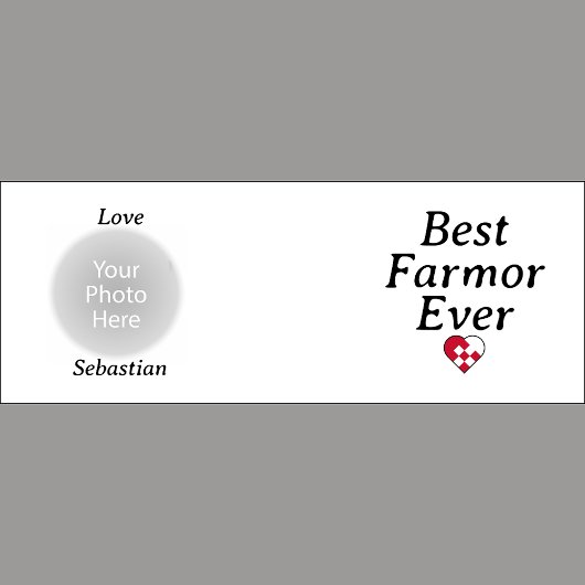 Bester Bauernhof jemals - Personalisiertes Foto We Jumbo-Tasse