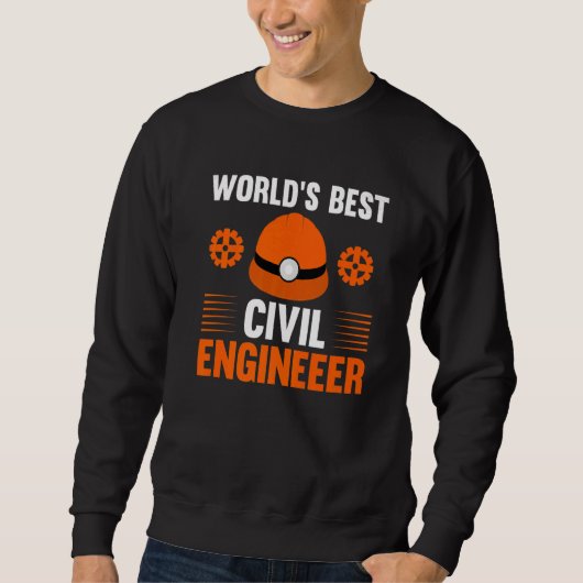 Bester Bauingenieur der Welt Sweatshirt (Vorderseite)