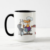 Bester BBQ-Koch Papa Tasse (Links)