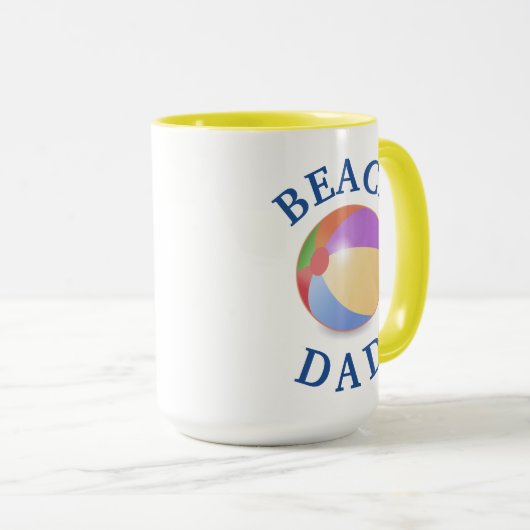 Bester "BEACH VATER" jemals! Vatertag Tasse (VorderseiteRechts)