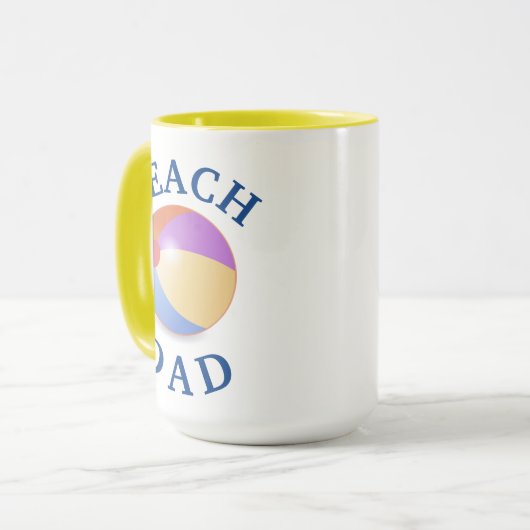 Bester "BEACH VATER" jemals! Vatertag Tasse (Vorderseite Links)