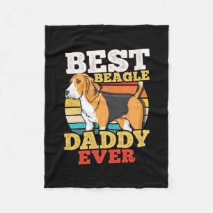 Bester Beagle Dog Daddy je Fleecedecke