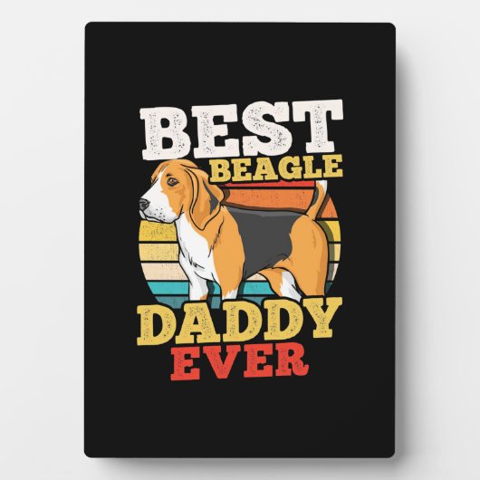 Bester Beagle Dog Daddy je Fotoplatte (Vorderseite)