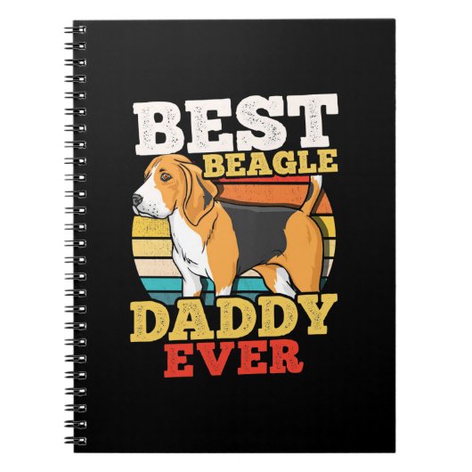 Bester Beagle Dog Daddy je Notizblock (Vorderseite)