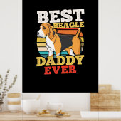Bester Beagle Dog Daddy je Poster (Küche)