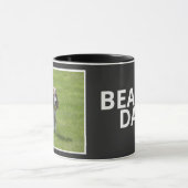 Bester Beagle Dog Vater und Foto Black Coffee Tasse (Zentrum)