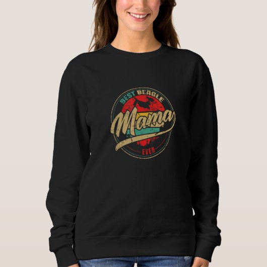 Bester Beagle Mama Ever Beagle Sweatshirt (Vorderseite)