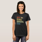 Bester Beagle Oma Ever Funny Beagle Dog Lover T-Shirt (Vorne ganz)