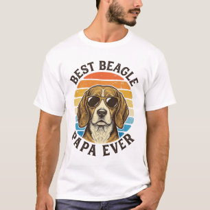 Bester Beagle-Papa Aller Zeiten Vintage-Hunde-Vate T-Shirt