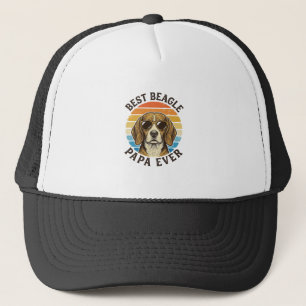 Bester Beagle-Papa Aller Zeiten Vintage-Hunde-Vate Truckerkappe