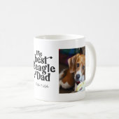 Bester Beagle Vater 2 Foto-Vorlage Kaffeemaschine  Kaffeetasse (VorderseiteRechts)