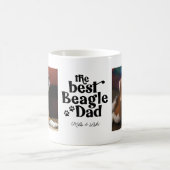 Bester Beagle Vater 2 Foto-Vorlage Kaffeemaschine Kaffeetasse (Mittel)