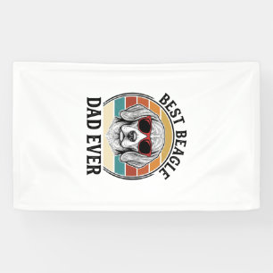 Bester Beagle-Vater Aller Zeiten Vintage Beagle-Sh Banner