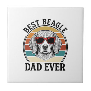 Bester Beagle-Vater Aller Zeiten Vintage Beagle-Sh Fliese