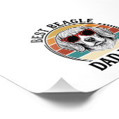Bester Beagle-Vater Aller Zeiten Vintage Beagle-Sh Fotodruck (Ecke)