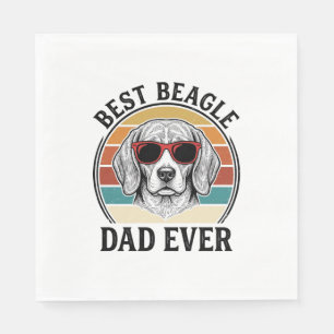 Bester Beagle-Vater Aller Zeiten Vintage Beagle-Sh Serviette