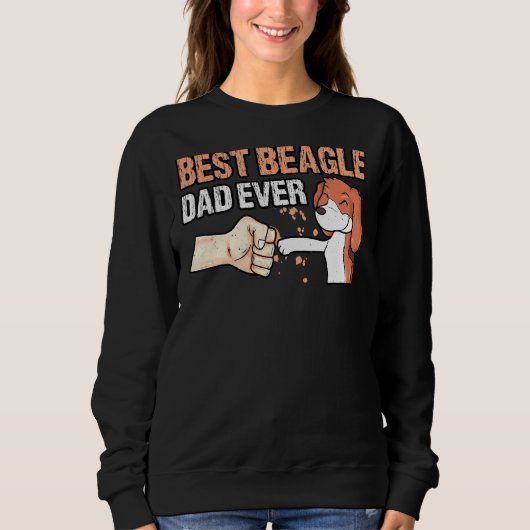 Bester Beagle Vater Daddy Dog Eigentümer Vater Sweatshirt (Vorderseite)