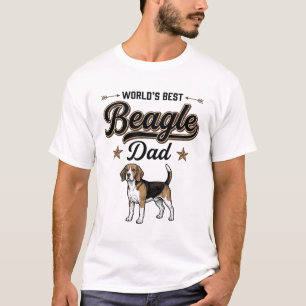 Bester Beagle-Vater der Welt Vintage-Hund T-Shirt