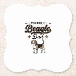 Bester Beagle-Vater der Welt Vintage Hund Untersetzer