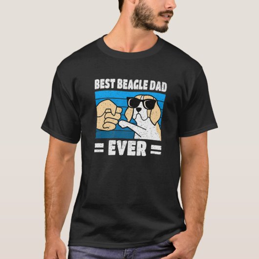 Bester Beagle Vater Ever Funny Beagle Dog Vater T-Shirt (Vorderseite)