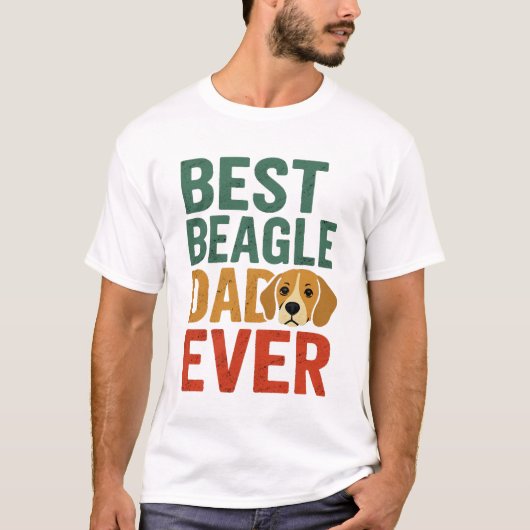 Bester Beagle Vater je T-Shirt (Vorderseite)