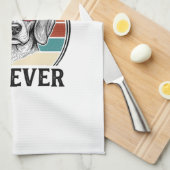 Bester Beagle-Vater überhaupt Vintage Beagle-Shirt Geschirrtuch (Viertel Falte)