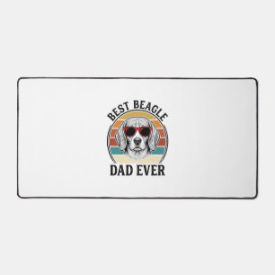 Bester Beagle-Vater überhaupt Vintage Beagle-Shirt Schreibtischunterlage