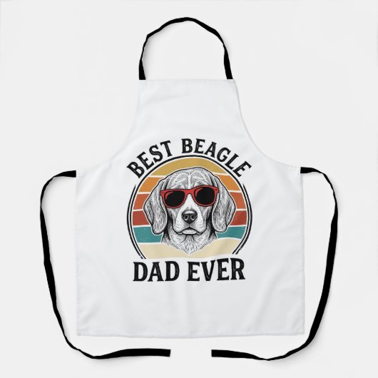 Bester Beagle-Vater überhaupt Vintage Beagle-Shirt Schürze (Vorderseite)