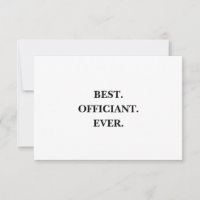 Bester Beamter je Dankeschön-Karte - Brief-