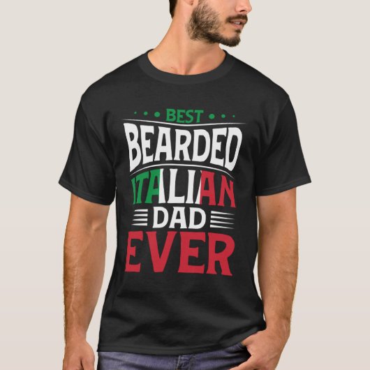 Bester beartigter italienischer Vater je italienis T-Shirt (Vorderseite)
