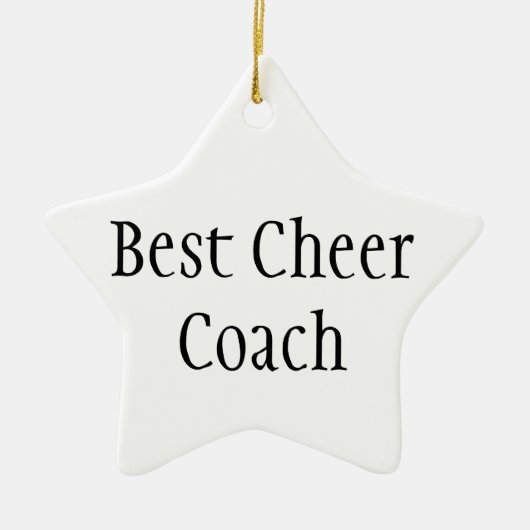Bester Beifall-Trainer Keramik Ornament (Vorne)