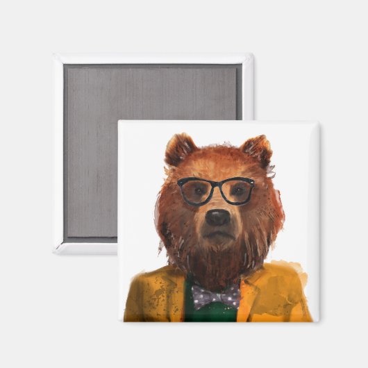 Bester bekleideter Bär Magnet (Vorderseite/Rückseite)