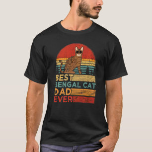 Bester Bengal-Katzen-Vater Aller Zeiten Vintage Be T-Shirt
