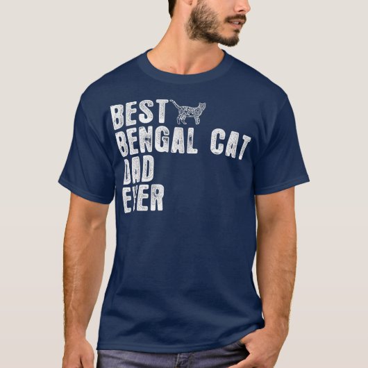 Bester BENGALISCHER CAT-VATER je T-Shirt (Vorderseite)